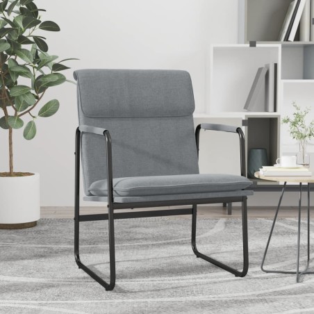 vidaXL Loungesessel Hellgrau 55x64x80 cm Stoff