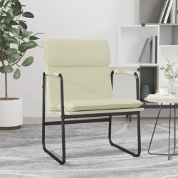 vidaXL Loungesessel Creme 55x64x80 cm Kunstleder