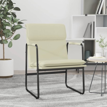 vidaXL Loungesessel Creme 55x64x80 cm Kunstleder