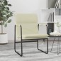 vidaXL Loungesessel Creme 55x64x80 cm Kunstleder vidaXL Loungesessel Creme 55x64x80 cm Kunstleder