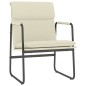 vidaXL Loungesessel Creme 55x64x80 cm Kunstleder vidaXL Loungesessel Creme 55x64x80 cm Kunstleder