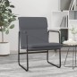 vidaXL Loungesessel Grau 55x64x80 cm Kunstleder vidaXL Loungesessel Grau 55x64x80 cm Kunstleder