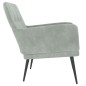 vidaXL Sessel Hellgrau 62x79x79 cm Samt vidaXL Sessel Hellgrau 62x79x79 cm Samt