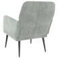 vidaXL Sessel Hellgrau 62x79x79 cm Samt vidaXL Sessel Hellgrau 62x79x79 cm Samt