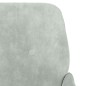 vidaXL Sessel Hellgrau 62x79x79 cm Samt vidaXL Sessel Hellgrau 62x79x79 cm Samt
