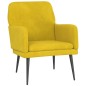 vidaXL Sessel Gelb 62x79x79 cm Samt vidaXL Sessel Gelb 62x79x79 cm Samt
