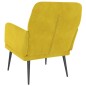 vidaXL Sessel Gelb 62x79x79 cm Samt vidaXL Sessel Gelb 62x79x79 cm Samt