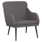 vidaXL Sessel Grau 63x76x80 cm Kunstleder vidaXL Sessel Grau 63x76x80 cm Kunstleder