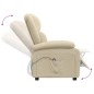 vidaXL Relaxsessel Elektrisch Creme Stoff vidaXL Relaxsessel Elektrisch Creme Stoff