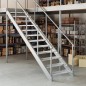 vidaXL Gitterroststufe 80x24x7 cm Verzinkter Stahl vidaXL Gitterroststufe 80x24x7 cm Verzinkter Stahl