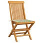vidaXL Gartenstühle mit Blattmuster-Kissen 2 Stk. Massivholz Teak vidaXL Gartenstühle mit Blattmuster-Kissen 2 Stk. Massivholz Teak