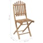 vidaXL Klappbare Gartenstühle 2 Stk. mit Kissen Bambus vidaXL Klappbare Gartenstühle 2 Stk. mit Kissen Bambus