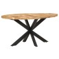 vidaXL Esstisch 160x90x75 cm Raues Mangoholz vidaXL Esstisch 160x90x75 cm Raues Mangoholz