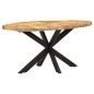 vidaXL Esstisch 160x90x75 cm Raues Mangoholz vidaXL Esstisch 160x90x75 cm Raues Mangoholz