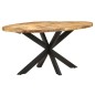 vidaXL Esstisch 160x90x75 cm Raues Mangoholz vidaXL Esstisch 160x90x75 cm Raues Mangoholz