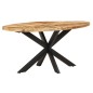 vidaXL Esstisch 160x90x75 cm Raues Mangoholz vidaXL Esstisch 160x90x75 cm Raues Mangoholz