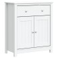vidaXL Badschrank BERG Weiß 69,5x34x80 cm Massivholz Kiefer vidaXL Badschrank BERG Weiß 69,5x34x80 cm Massivholz Kiefer