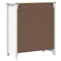vidaXL Badschrank BERG Weiß 69,5x34x80 cm Massivholz Kiefer vidaXL Badschrank BERG Weiß 69,5x34x80 cm Massivholz Kiefer