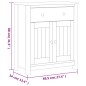 vidaXL Badschrank BERG Weiß 69,5x34x80 cm Massivholz Kiefer vidaXL Badschrank BERG Weiß 69,5x34x80 cm Massivholz Kiefer