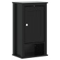 vidaXL Bad-Wandschrank BERG Schwarz 40x27x71,5 cm Massivholz Kiefer vidaXL Bad-Wandschrank BERG Schwarz 40x27x71,5 cm Massivholz Kiefer
