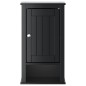 vidaXL Bad-Wandschrank BERG Schwarz 40x27x71,5 cm Massivholz Kiefer vidaXL Bad-Wandschrank BERG Schwarz 40x27x71,5 cm Massivholz Kiefer