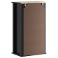 vidaXL Bad-Wandschrank BERG Schwarz 40x27x71,5 cm Massivholz Kiefer vidaXL Bad-Wandschrank BERG Schwarz 40x27x71,5 cm Massivholz Kiefer