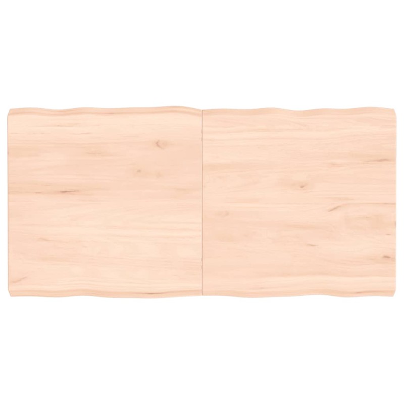 vidaXL Tischplatte 120x60x6 cm Massivholz Eiche Unbehandelt Baumkante vidaXL Tischplatte 120x60x6 cm Massivholz Eiche Unbehandelt Baumkante