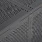 vidaXL Garten-Aufbewahrungsbox 180 L Schwarz PP Rattan vidaXL Garten-Aufbewahrungsbox 180 L Schwarz PP Rattan