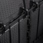 vidaXL Garten-Aufbewahrungsbox 180 L Schwarz PP Rattan vidaXL Garten-Aufbewahrungsbox 180 L Schwarz PP Rattan