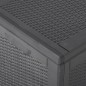 vidaXL Garten-Aufbewahrungsbox 180 L Schwarz PP Rattan vidaXL Garten-Aufbewahrungsbox 180 L Schwarz PP Rattan
