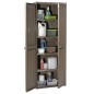 vidaXL Gartenschrank Braun 65x45x172 cm PP Holz-Optik vidaXL Gartenschrank Braun 65x45x172 cm PP Holz-Optik