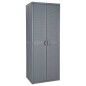vidaXL Gartenschrank Grau 65x45x172 cm PP Rattan vidaXL Gartenschrank Grau 65x45x172 cm PP Rattan
