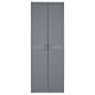 vidaXL Gartenschrank Grau 65x45x172 cm PP Rattan vidaXL Gartenschrank Grau 65x45x172 cm PP Rattan