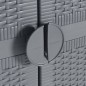 vidaXL Gartenschrank Grau 65x45x172 cm PP Rattan vidaXL Gartenschrank Grau 65x45x172 cm PP Rattan