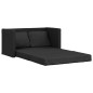 vidaXL Bodensofa mit Schlaffunktion Schwarz 112x174x55 cm Kunstleder vidaXL Bodensofa mit Schlaffunktion Schwarz 112x174x55 cm Kunstleder