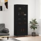 vidaXL Highboard Schwarz 69,5x34x180 cm Holzwerkstoff vidaXL Highboard Schwarz 69,5x34x180 cm Holzwerkstoff