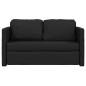 vidaXL Bodensofa mit Schlaffunktion Schwarz 112x174x55 cm Kunstleder vidaXL Bodensofa mit Schlaffunktion Schwarz 112x174x55 cm Kunstleder