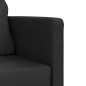 vidaXL Bodensofa mit Schlaffunktion Schwarz 112x174x55 cm Kunstleder vidaXL Bodensofa mit Schlaffunktion Schwarz 112x174x55 cm Kunstleder