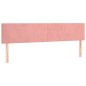 vidaXL Boxspringbett mit Matratze Rosa 160x200 cm Samt vidaXL Boxspringbett mit Matratze Rosa 160x200 cm Samt