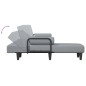 vidaXL Schlafsofa in L-Form Hellgrau 260x140x70 cm Stoff vidaXL Schlafsofa in L-Form Hellgrau 260x140x70 cm Stoff