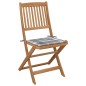 vidaXL Klappbare Gartenstühle 6 Stk. mit Kissen Massivholz Akazie vidaXL Klappbare Gartenstühle 6 Stk. mit Kissen Massivholz Akazie