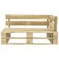 vidaXL Outdoor-Sofa Paletten mit Kissen in Sandfarben Kiefernholz vidaXL Outdoor-Sofa Paletten mit Kissen in Sandfarben Kiefernholz