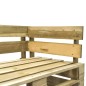 vidaXL Outdoor-Sofa Paletten mit Kissen in Sandfarben Kiefernholz vidaXL Outdoor-Sofa Paletten mit Kissen in Sandfarben Kiefernholz