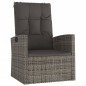 vidaXL 3-tlg. Garten-Lounge-Set mit Kissen Grau Poly Rattan vidaXL 3-tlg. Garten-Lounge-Set mit Kissen Grau Poly Rattan