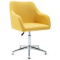 vidaXL Esszimmerstühle Drehbar 4 Stk. Gelb Stoff vidaXL Esszimmerstühle Drehbar 4 Stk. Gelb Stoff