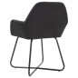 vidaXL Esszimmerstühle 6 Stk. Schwarz Stoff vidaXL Esszimmerstühle 6 Stk. Schwarz Stoff