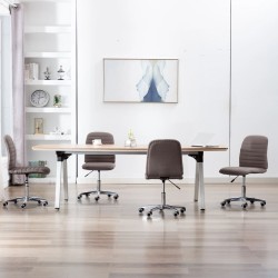 vidaXL Esszimmerstühle 4 Stk. Taupe Stoff