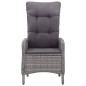 vidaXL 3-tlg. Garten-Essgruppe Poly Rattan und Akazienholz Grau vidaXL 3-tlg. Garten-Essgruppe Poly Rattan und Akazienholz Grau