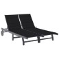 vidaXL 2-Personen-Sonnenliege mit Auflage Grau Akazie Massivholz vidaXL 2-Personen-Sonnenliege mit Auflage Grau Akazie Massivholz