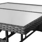 vidaXL 5-tlg. Garten-Essgruppe Poly Rattan Schwarz vidaXL 5-tlg. Garten-Essgruppe Poly Rattan Schwarz